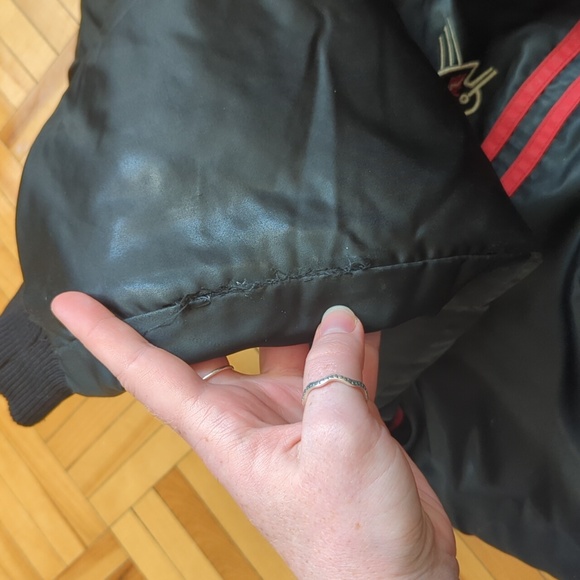 Vintage Ottawa Rough Riders Adjac CFL Varsity Bomber Satin Jacket Fits Medium - Picture 10 of 10